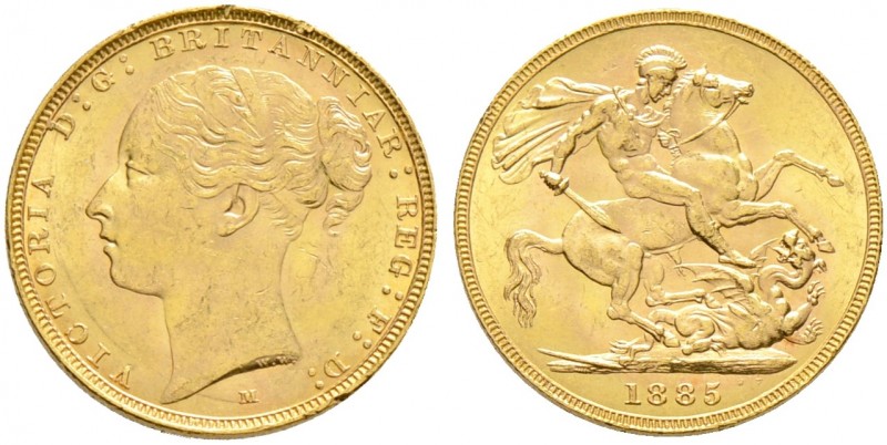 Ausländische Münzen und Medaillen. Australien. Victoria 1837-1901. Poun 
(= Sov...