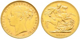 Ausländische Münzen und Medaillen. Australien. Victoria 1837-1901. Poun 
Pound (= Sovereign) 1886 -Melbourne-. Spink 3857C, Fr. 16, Schl. 318. 8,02 g...