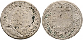 Ausländische Münzen und Medaillen. Baltikum-Kurland. Friedrich Kasimir 1682-1698 
18 Gröscher (Tymph) 1694 -Mitau-. Kruggel/Gerbasevskis 1.1, Kopicki...