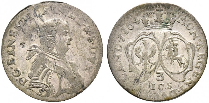 Ausländische Münzen und Medaillen. Baltikum-Kurland. Ernst Johann Biron 1737-174...