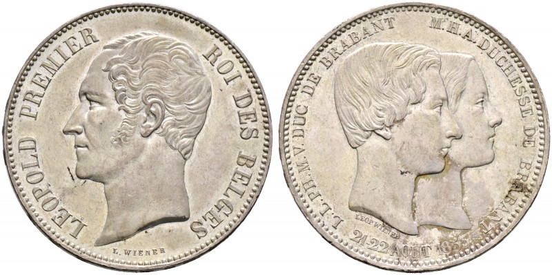 Ausländische Münzen und Medaillen. Belgien-Königreich. Leopold I. 1830-1865 
5 ...