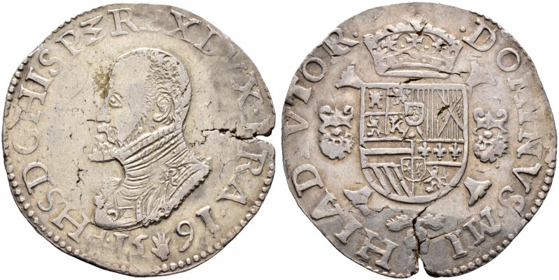 Ausländische Münzen und Medaillen. Belgien-Brabant. Philipp II. von Spanien 1555...
