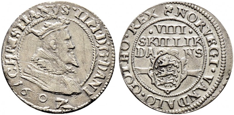 Ausländische Münzen und Medaillen. Dänemark. Christian IV. 1588-1648 
8 Skillin...