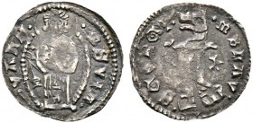 Ausländische Münzen und Medaillen. Dalmatien. Bar (Antivari). Balsa III. 1403-1421 
Grosso o.J. Ähnlich wie vorher. Dobrinic 3.1.1.8 (var). 0,52 g
s...