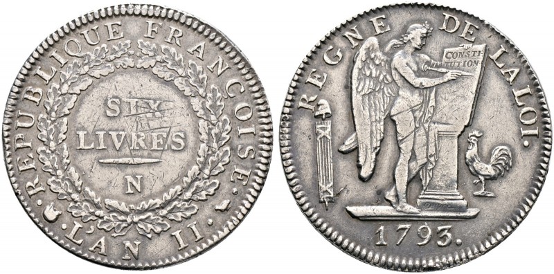 Ausländische Münzen und Medaillen. Frankreich-Königreich. Erste Republik 1792-17...