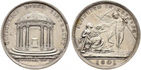 Ausländische Münzen und Medaillen. Frankreich-Königreich. Bonaparte, 1. Konsul 1799-1804 
Silbermedaille 1801 von C.J. Krüger, auf den Frieden von Lu...