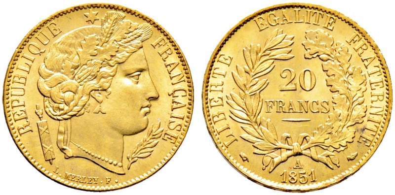 Ausländische Münzen und Medaillen. Frankreich-Königreich. Zweite Republik 1848-1...