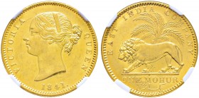 Ausländische Münzen und Medaillen. Indien-Britisch Indien und East India Company. Victoria 1837-1901 
Mohur 1841 -Calcutta-. KM 462.3, Fr. 1595a, Ste...