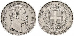 Ausländische Münzen und Medaillen. Italien-Königreich. Victor Emanuel II. 1859-1878 
Lira 1860 -Florenz-. Pagani 441.
gutes sehr schön