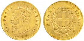 Ausländische Münzen und Medaillen. Italien-Königreich. Victor Emanuel II. 1859-1878 
5 Lire 1863 -Turin-. Pagani 479, Fr. 16, Schl. 53. 1,60 g
leich...