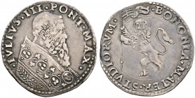 Ausländische Münzen und Medaillen. Italien-Kirchenstaat (Vatikan). Julius III. (Giovanni Maria Ciocchi del Monte) 1550-1555 
Bianco o.J. -Bologna-. B...