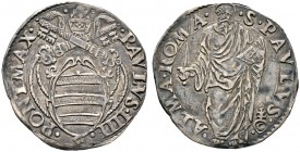 Ausländische Münzen und Medaillen. Italien-Kirchenstaat (Vatikan). Paul IV. (Gianpietro Carafa) 1555-1559 
Giulio o.J. -Rom-. Berman 1040, Munt. 11ff...