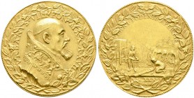Ausländische Münzen und Medaillen. Italien-Kirchenstaat (Vatikan). Urban VIII. (Maffeo Barberini) 1623-1644 
Goldmedaille 1641 (AN VIII) von G.M. Mol...