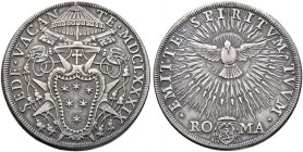Ausländische Münzen und Medaillen. Italien-Kirchenstaat (Vatikan). Sedisvakanz (Camerlengo Cardinal Paluzzo-Altieri) 1689 
Piastra 1689 -Rom-. Berman...