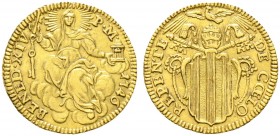 Ausländische Münzen und Medaillen. Italien-Kirchenstaat (Vatikan). Benedikt XIV. (Prospero Lambertini) 1740-1758 
1/2 Zecchino 1746 -Rom-. Berman 273...