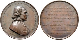 Ausländische Münzen und Medaillen. Italien-Kirchenstaat (Vatikan). Pius VII. (Gregorio Chiaramonti) 1800-1823 
Bronzemedaille 1824 von G. Cerbara, au...