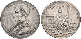 Ausländische Münzen und Medaillen. Italien-Kirchenstaat (Vatikan). Leo XII. (Annibale Sermattei della Genga) 1823-1829 
Scudo 1826 -Rom-. Berman 3256...