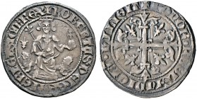 Ausländische Münzen und Medaillen. Italien-Neapel. Robert von Anjou 1309-1343 
Gigliato o.J. König mit geschultertem Zepter und Reichsapfel auf Löwen...