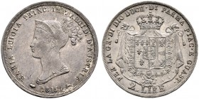 Ausländische Münzen und Medaillen. Italien-Parma. Maria Luigia 1815-1847 
2 Lire 1815 -Mailand-. MIR 1094, Pagani 8.
selten und überdurchschnittlich...