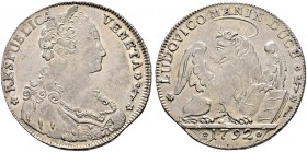 Ausländische Münzen und Medaillen. Italien-Venedig. Ludovico Manin 1789-1797 
Tallero 1792. Für die Levante. Paol. p. 131/35, Gamb. 1954, Dav. 1575....