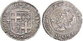 Ausländische Münzen und Medaillen. Malta, Johanniterorden und Malteserorden. Alof de Wignacourt 1601-1622 
4 Tari 1609 -Valletta-. Gekröntes Wappen d...