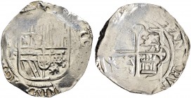 Ausländische Münzen und Medaillen. Mexiko. unter spanischer Herrschaft 
Schiffsgeld zu 8 Reales o.J. -Mexiko-Stadt- (unter Philipp II.). CCT 247. 26,...