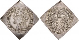 Ausländische Münzen und Medaillen. Niederlande-Groningen, Stadt. 
Talerklippe 1601. Neben dem Stadtwappen steht St. Johannis, die Rechte zum Segen er...