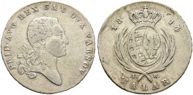 Ausländische Münzen und Medaillen. Polen. Großherzogtum Warschau 1807-1814 
Talar 1814 -Warschau-. Kopicki 3702 (R3), Kahnt 1267, AKS 194, J. 207.
s...