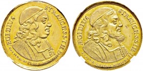 Ausländische Münzen und Medaillen. Polen-Danzig, Stadt. Johann III. Sobieski 1674-1696 
Goldmedaille zu 3 Dukaten 1678 unsigniert (wohl von Johann Hö...