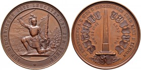 Ausländische Münzen und Medaillen. Schweiz-Eidgenossenschaft. 
Bronzemedaille 1876 von Durussel (geprägt bei Mayer und Wilhelm, Stuttgart), auf die 4...