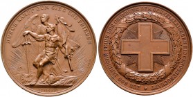 Ausländische Münzen und Medaillen. Schweiz-Eidgenossenschaft. 
Bronzemedaille 1891 von W. Mayer (Stuttgart), auf das 600-jährige Jubiläum der Gründun...