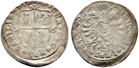 Ausländische Münzen und Medaillen. Schweiz-Basel, Bistum. Jakob Christoph Blarer von Wartensee 1575-1608 
Groschen 1596. HMZ 2-118c.
leicht dezentri...