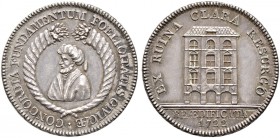 Ausländische Münzen und Medaillen. Schweiz-Bern. 
Silbermedaille 1722 unsigniert, auf den Umbau des Zunfthauses zur Kaufleuten (Kramgasse 29) in den ...