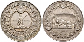 Ausländische Münzen und Medaillen. Schweiz-Luzern. 
Silbermedaille 1892 von A. Schnyder (geprägt bei Mayer und Wilhelm, Stuttgart), auf den 100. Gede...