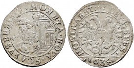 Ausländische Münzen und Medaillen. Schweiz-Schaffhausen, Stadt. 
Dicken 1634. DT 1378f, HMZ 2-765o, Wiel. 642ff, Rutishauser 502f.
kleines Zainende,...