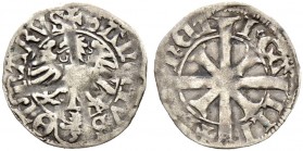 Ausländische Münzen und Medaillen. Schweiz-St. Gallen. 
Kreuzer, Typ Etschkreuzer o.J. (um 1480/90). Beidseitig gotische Buchstaben. HMZ 2-882Aa.
se...