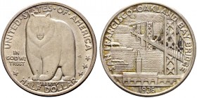 Ausländische Münzen und Medaillen. USA. 
Gedenk-1/2 Dollar 1936. San Franciso-Oakland Bay Bridge. KM 174.
vorzüglich/vorzüglich-prägefrisch