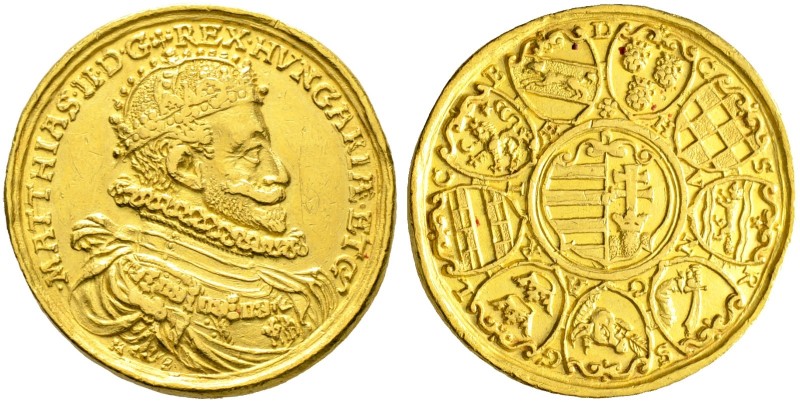 Römisch-Deutsches Reich. Haus Habsburg. Matthias 1608-1619 
Goldmedaille zu 6 D...