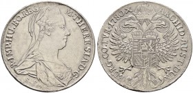 Römisch-Deutsches Reich. Haus Habsburg. Maria Theresia 1740-1780 
Taler 1780 -Günzburg-. Geprägt 1783-1795. Her. 510, Eyp. 192, Dav. 1150, Voglh. 271...