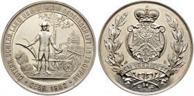 Römisch-Deutsches Reich. Haus Österreich. Franz Josef I., Kaiser von Österreich 1848-1916 
Silberne Prämienmedaille o.J. (um 1900) von J. Christlbaue...