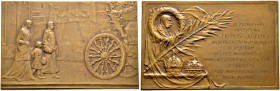 Römisch-Deutsches Reich. Haus Österreich. Franz Josef I., Kaiser von Österreich 1848-1916 
Bronzeplakette 1916 von H. Kautsch, auf die Beisetzung des...