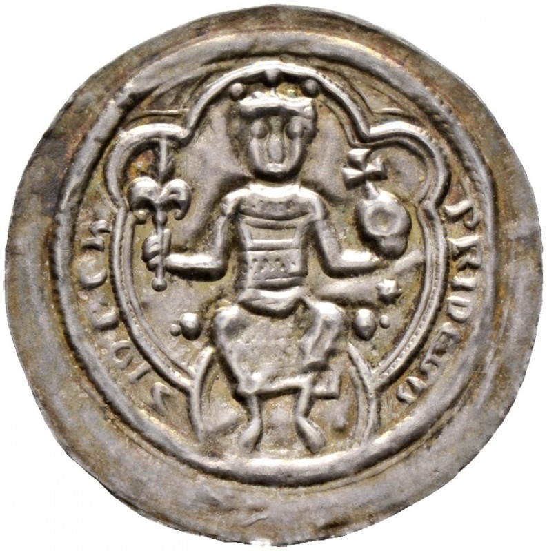 Altdeutsche Münzen und Medaillen. Altenburg, Reichsmünzstätte. Friedrich I. 1152...
