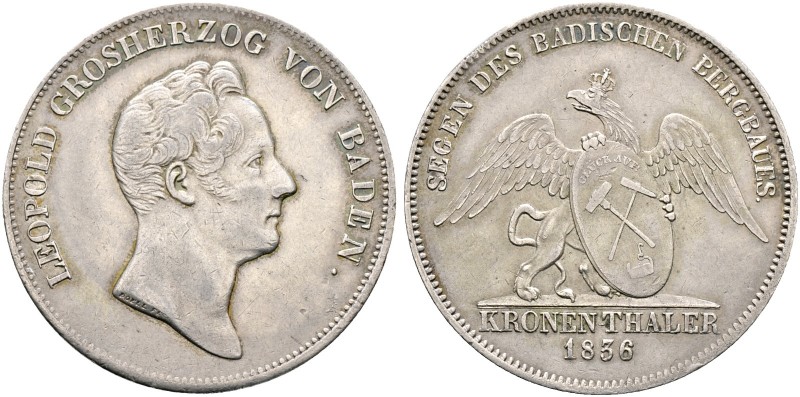 Altdeutsche Münzen und Medaillen. Baden-Durlach. Leopold 1830-1852 
Ausbeute-Kr...