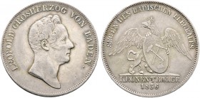Altdeutsche Münzen und Medaillen. Baden-Durlach. Leopold 1830-1852 
Ausbeute-Kronentaler 1836. AKS 85, J. 50, Thun 22, Kahnt 26.
leichte Randfehler,...