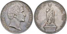 Altdeutsche Münzen und Medaillen. Bayern. Ludwig I. 1825-1848 
Geschichtsdoppeltaler 1841. Standbild P.F. Richter. AKS 102, J. 70, Thun 79, Kahnt 106...