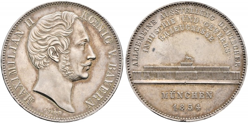 Altdeutsche Münzen und Medaillen. Bayern. Maximilian II. Joseph 1848-1864 
Gesc...