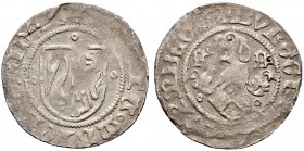 Altdeutsche Münzen und Medaillen. Brandenburg-Franken. Friedrich V. 1361-1397 
Konventions-Schilling o.J. (nach 1390) - Neustadt a.d. Aisch oder Schw...
