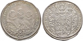 Altdeutsche Münzen und Medaillen. Brandenburg-Ansbach. Friedrich, Albert und Christian 1625-1634 
Taler 1629 -Nürnberg-. Stempel von H.Chr. Lauer. Di...