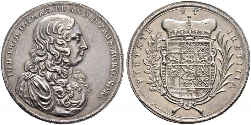 Altdeutsche Münzen und Medaillen. Brandenburg-Ansbach. Johann Friedrich 1667-168...
