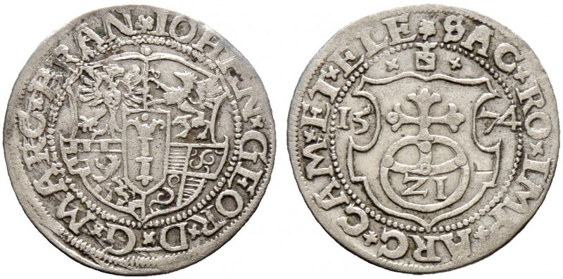 Altdeutsche Münzen und Medaillen. Brandenburg-Preußen. Johann Georg 1571-1598 
...